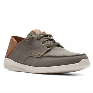Clarks Gorwin Olive Lace Sneaker